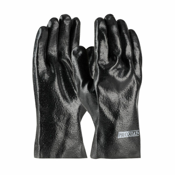 PIP 58-8020R Premium PVC
  Dipped Glove with Interlock Liner and Semi-Rough Finish - 10" Length [1
  dozen]