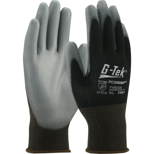 West Chester 715SUGB
  Seamless Knit Nylon Glove with Polyurethane Coated Flat Grip on Palm &
  Fingers [1 dozen]