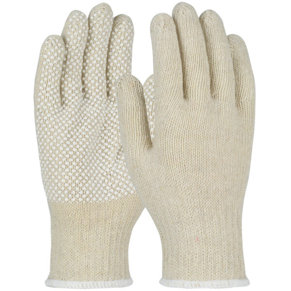 WPP MU30-WHPD1 Heavy
  Weight Seamless Knit Cotton/Polyester Glove with PVC Dotted Grip [1 dozen]